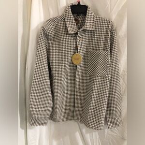 Common‎ People Hound Granby luxe hybrid button-down overshirt size Medium new